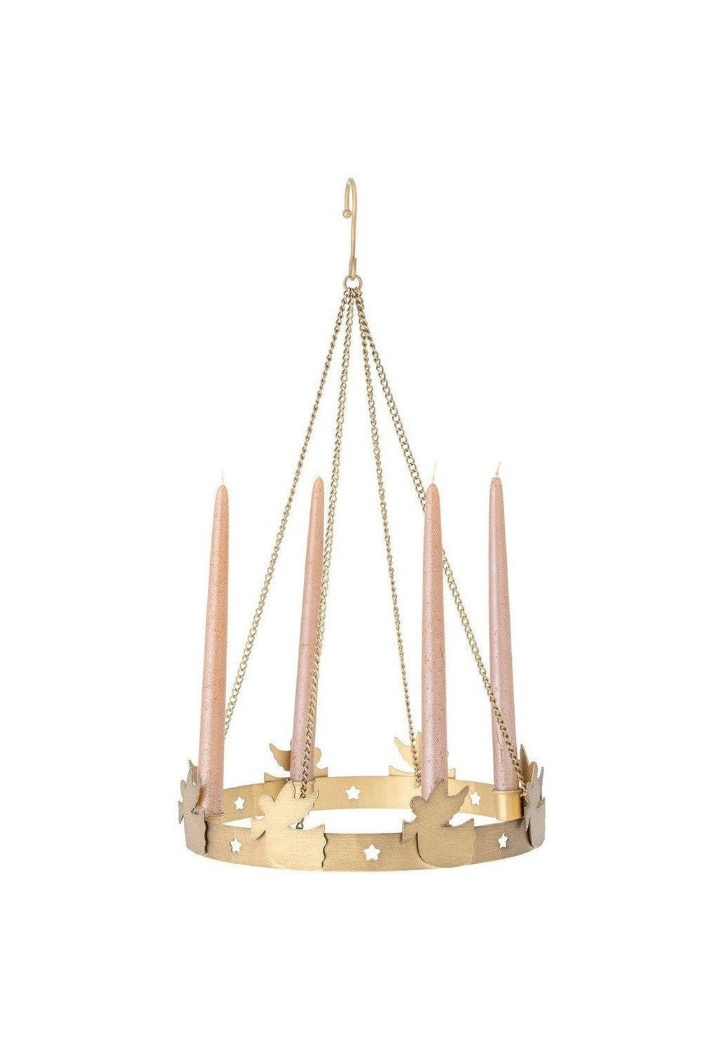 [product_category]-Bloomingville Elmir Advent Candle Holder, Gold, Metal-Bloomingville-5711173327645-82062313-BLO-1