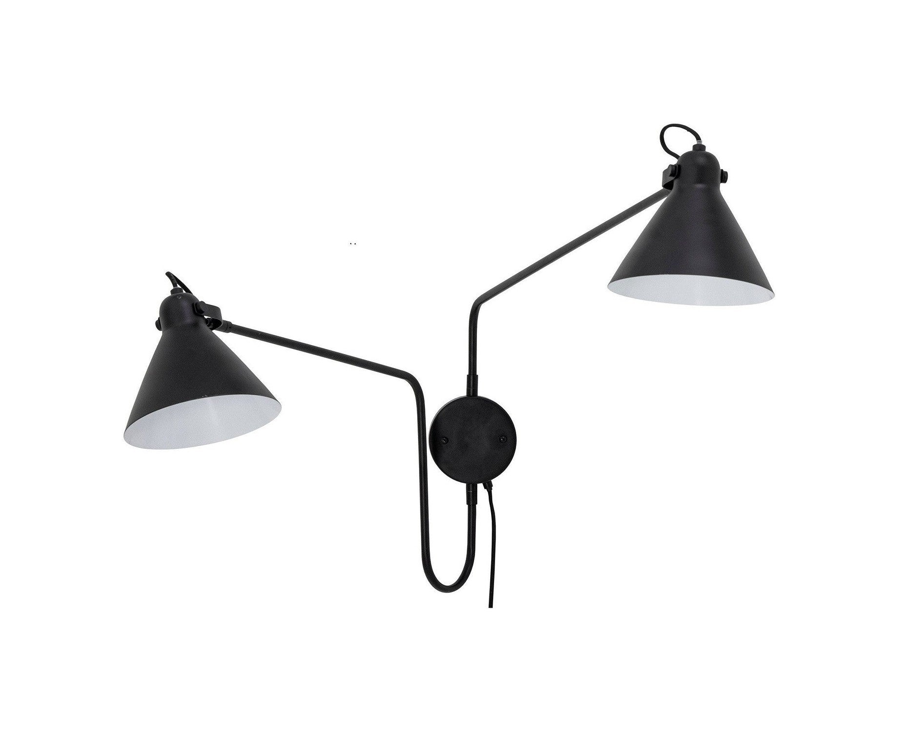 Bloomingville Felicity Wandlampe, schwarz, Metall