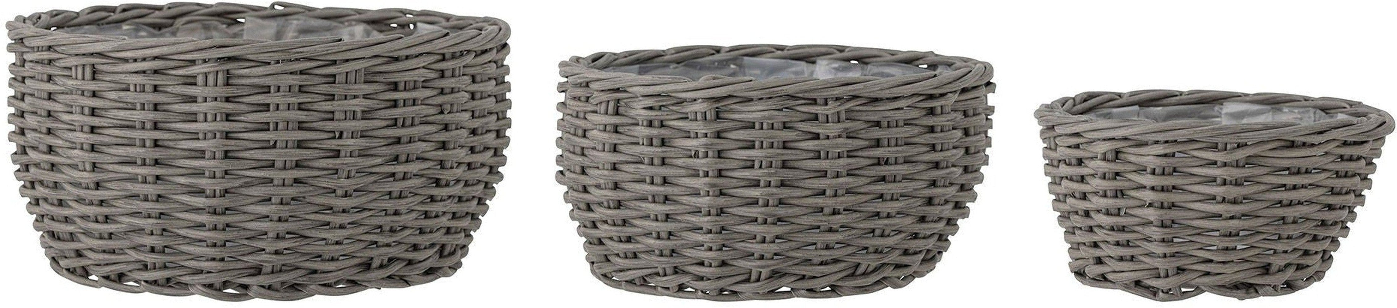 Bloomingville Fioria Flowerpot, Gray, Polyrattan