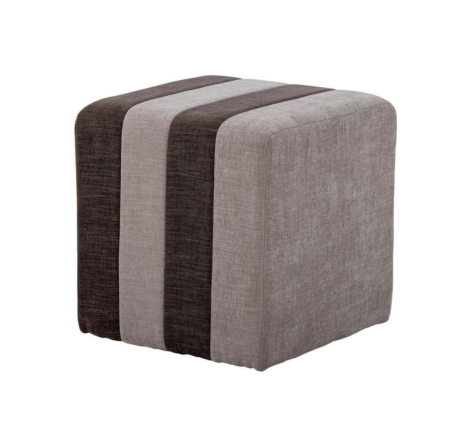 Bloomingville Flint Pouf, brun, polyester