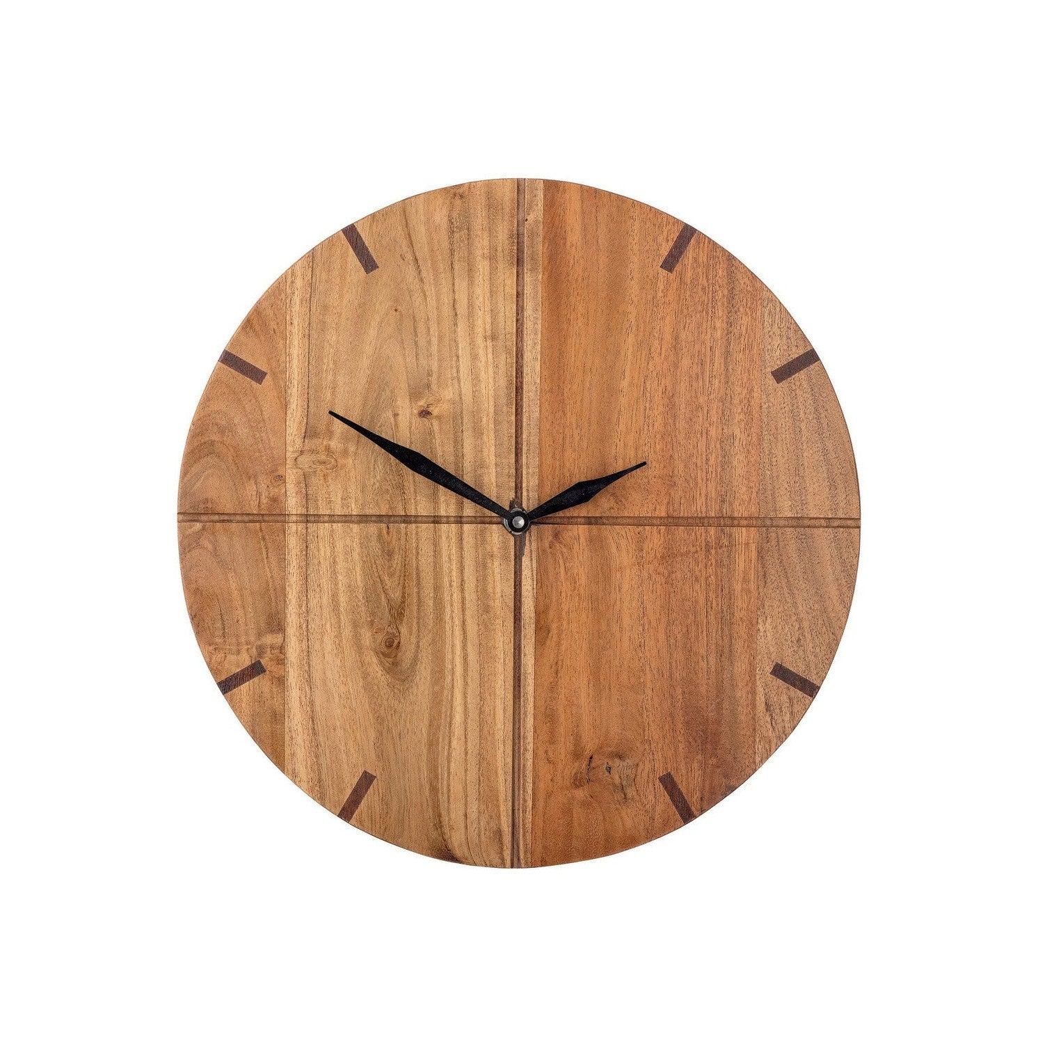 Bloomingville Florina Wall Clock, Natur, Acacia