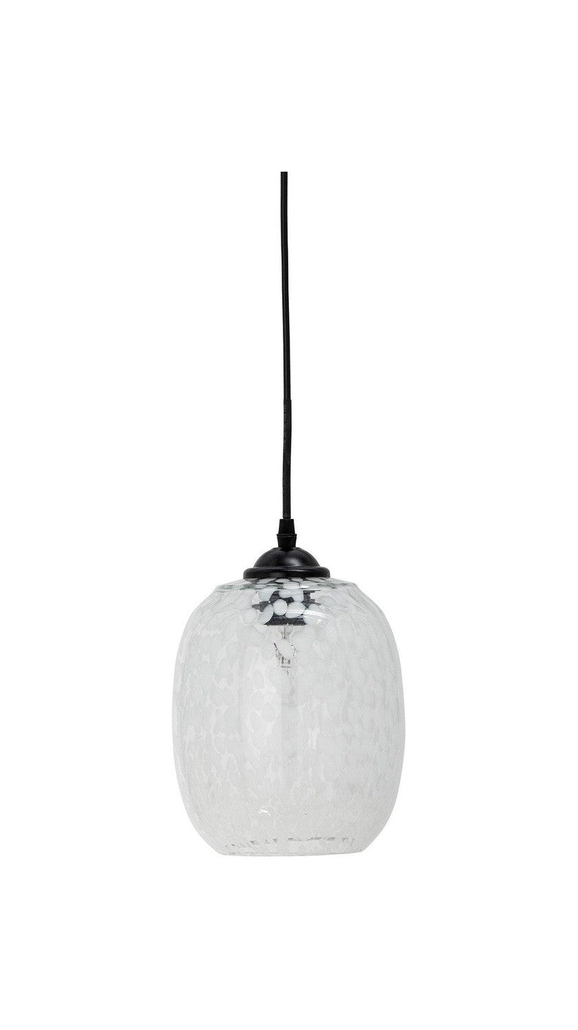 Bloomingville Gisele Anhängerlampe, weiß, Glas