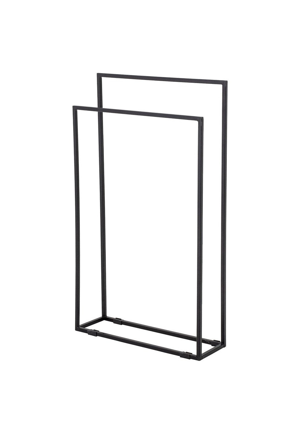 Bloomingville Hak Toallel Rack, negro, metal