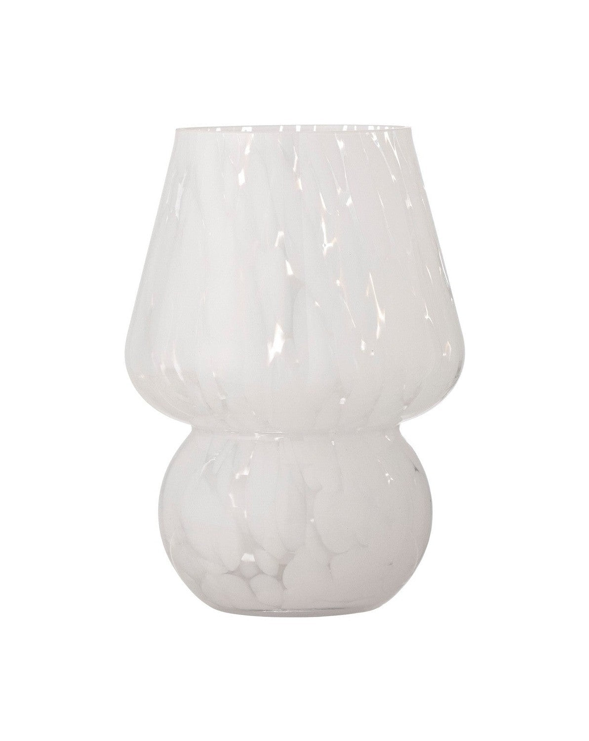 Vase Halim Bloomingville, blanc, verre