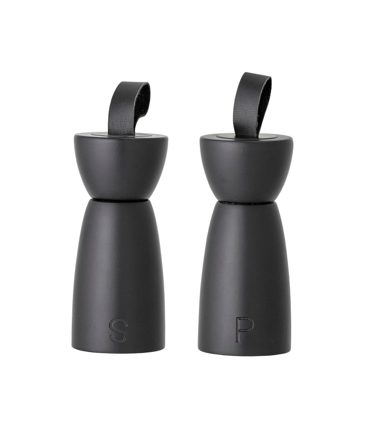 Bloomingville Hanif Salt & Pepper Mill, noir, Rubberwood