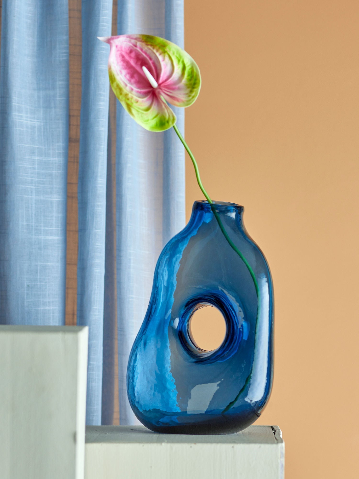 [product_category]-Bloomingville Harri Vase, Blue, Glass-Bloomingville-5711173331512-82061343-BLO-4