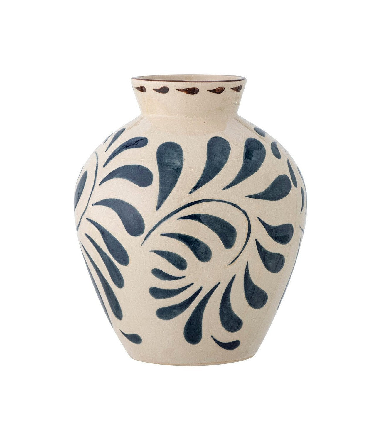 Bloomingville heikki vase, blå, stentøj