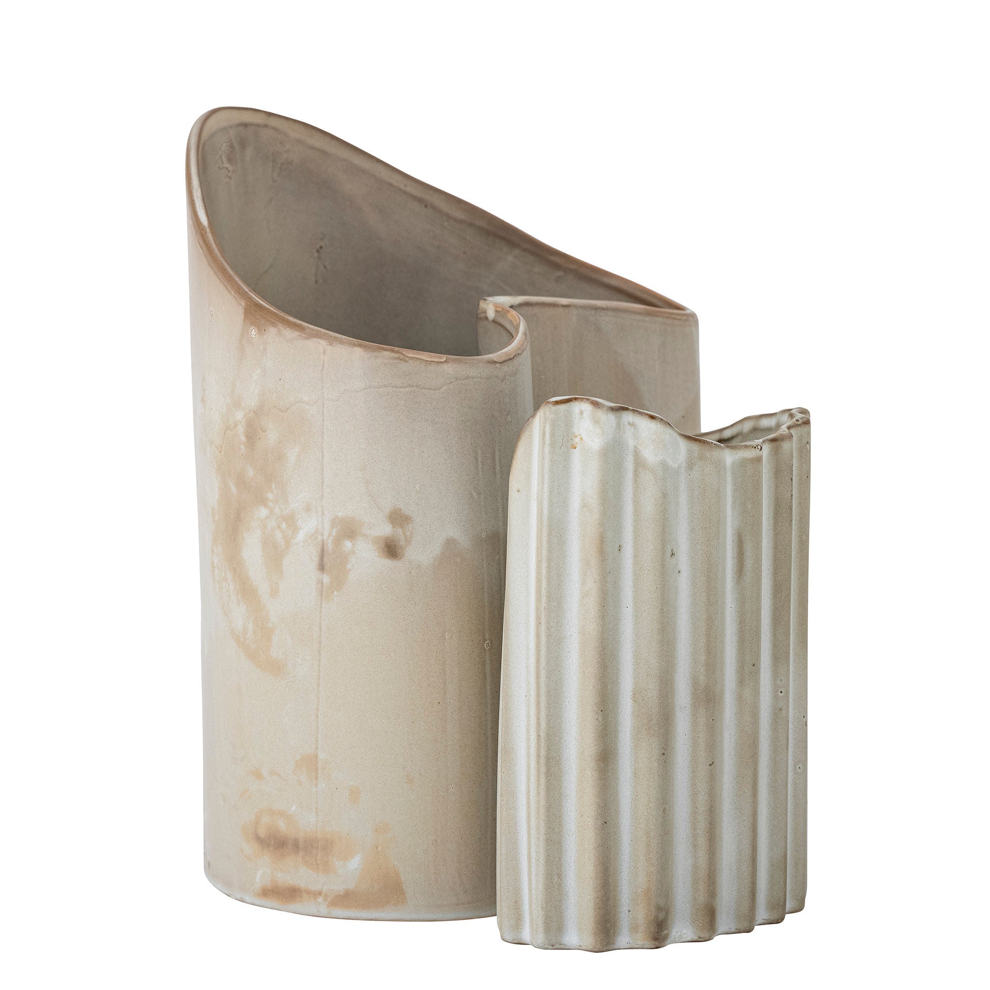 [product_category]-Bloomingville Henaj Vase, Brown, Stoneware-Bloomingville-5711173302932-82058137-BLO-2