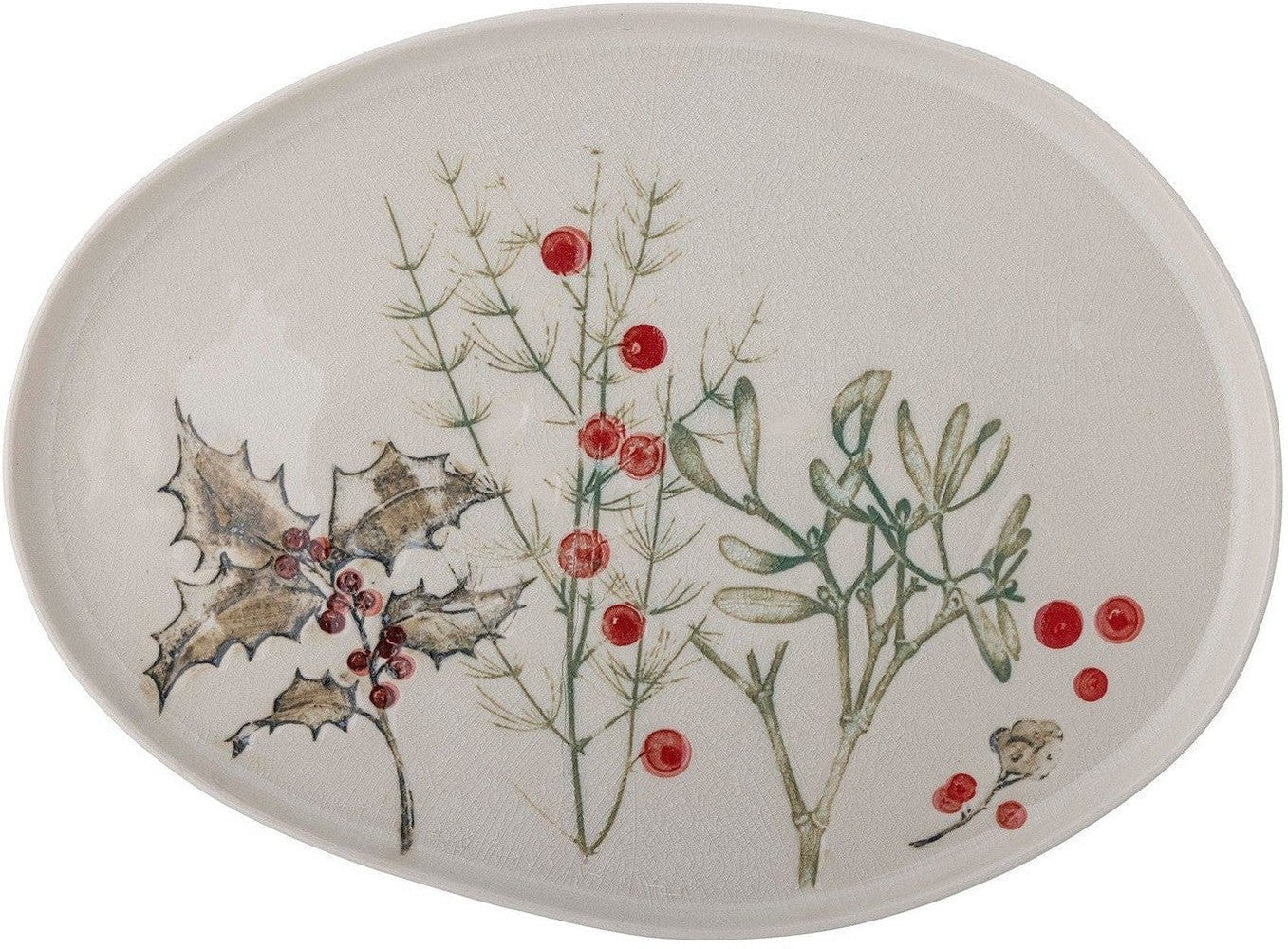 [product_category]-Bloomingville Hollie Serving Plate, Green, Stoneware-Bloomingville-5711173290284-82056201-BLO-1