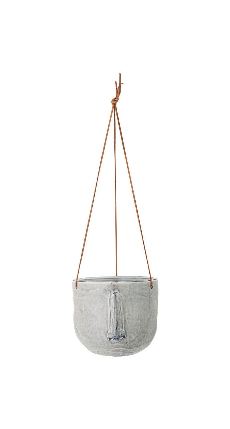 Bloomingville Ileana Flowerpot, Hanging, Gray, Stoneware