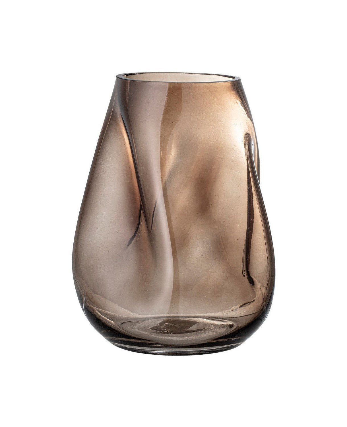 Vase Bloomingville Ingolf, marron, verre