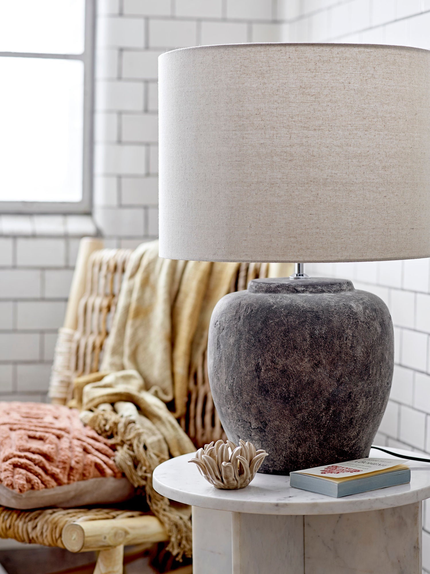 [product_category]-Bloomingville Isabelle Table lamp, Grey, Stoneware-Bloomingville-5711173301584-82056485-BLO-2