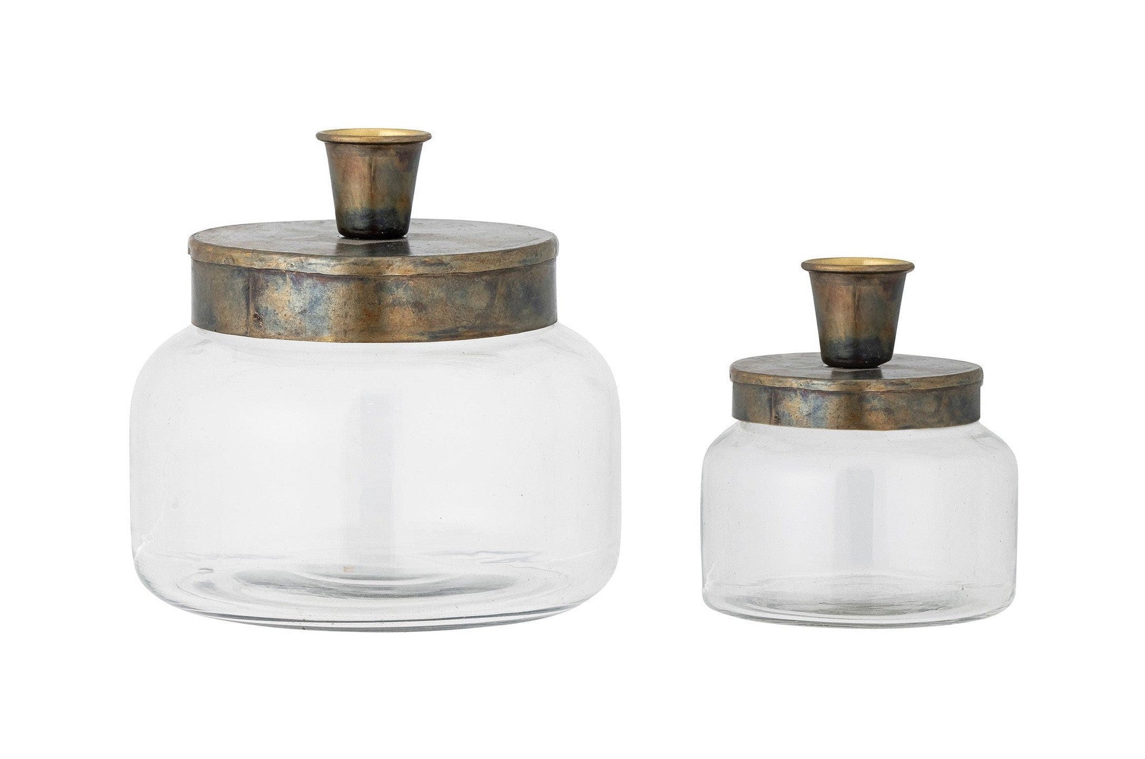 Bloomingville Jaquelin Candle Holder, mässing, glas