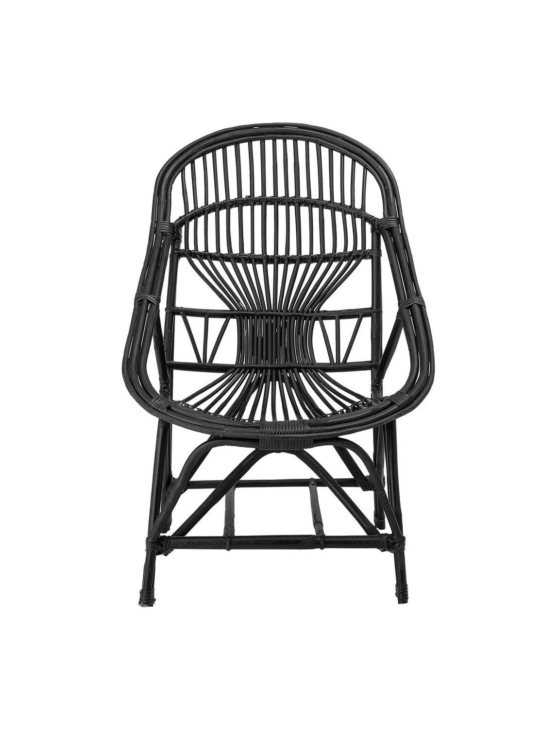 Bloomingville Joline Lounge Chair, Black, Cane