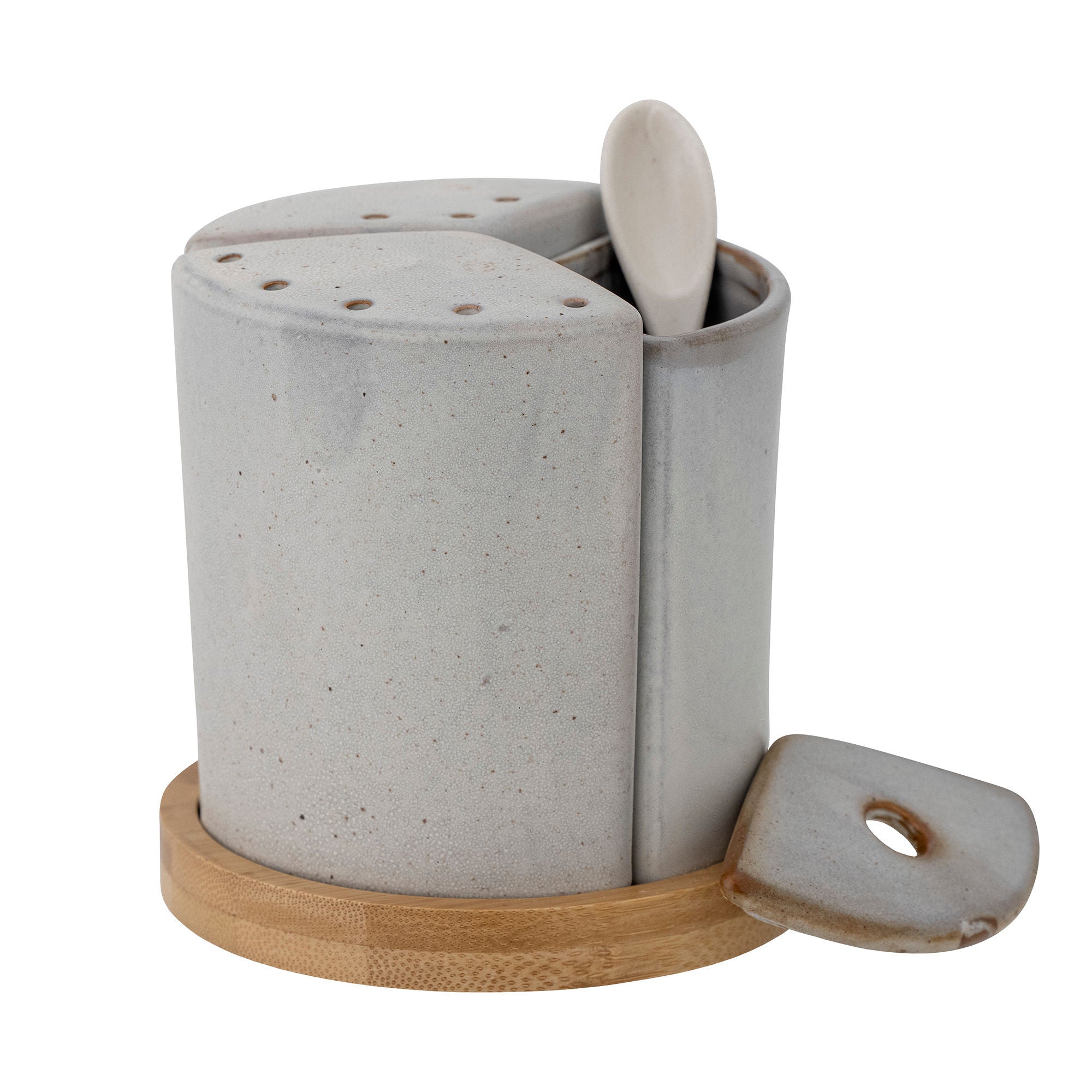 [product_category]-Bloomingville Josefine Salt & Pepper Shaker Set, Grey, Stoneware-Bloomingville-5711173295326-82057451-BLO-2