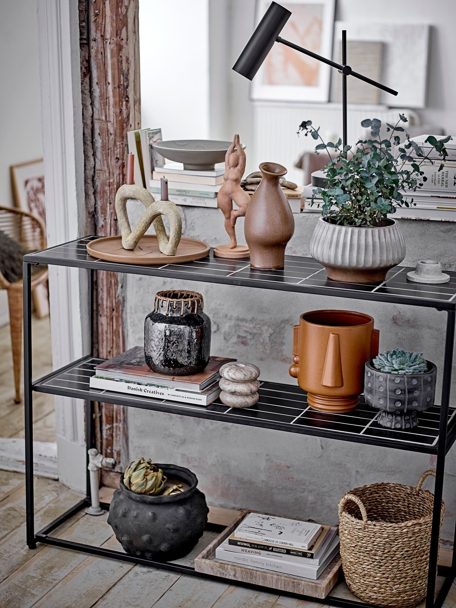 [product_category]-Bloomingville June Console Table, Black, Stone-Bloomingville-5711173273737-82051817-BLO-6