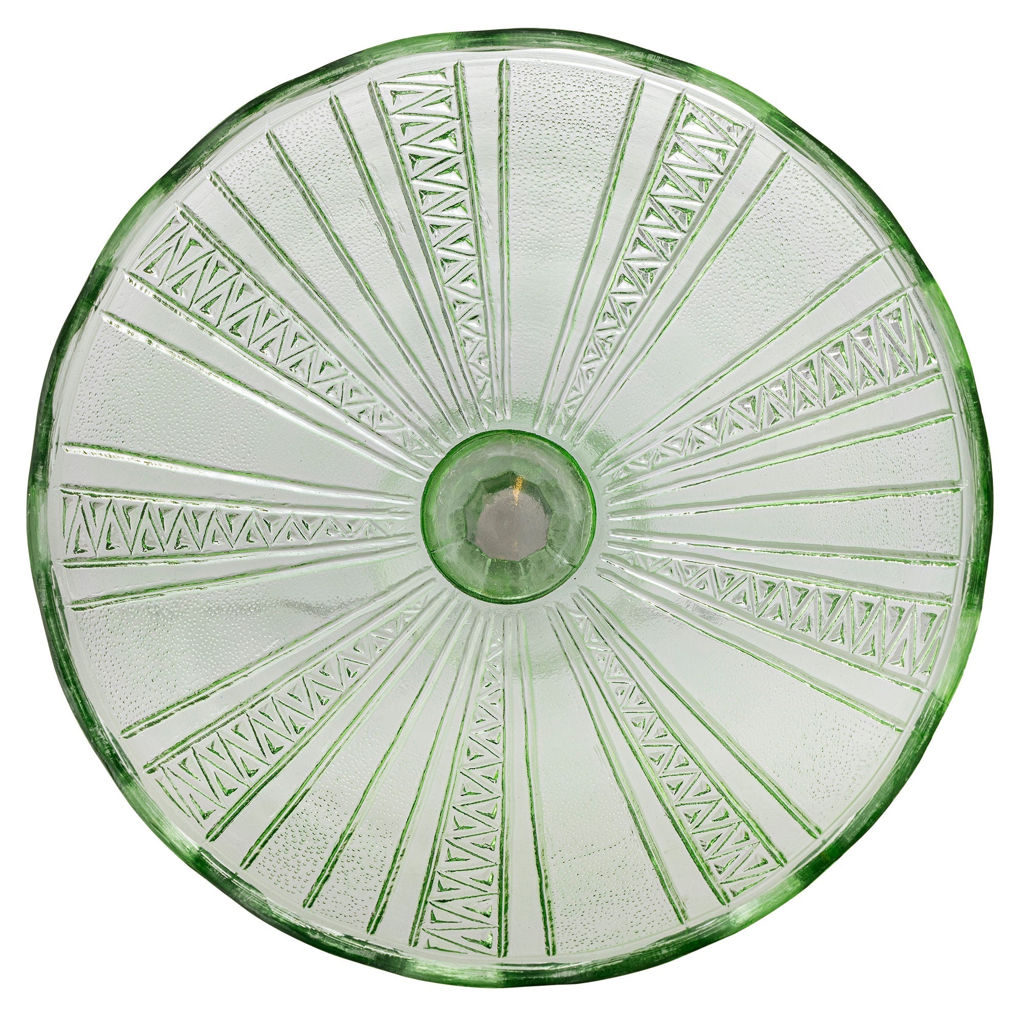 [product_category]-Bloomingville Kaddy Pedestal Bowl, Green, Recycled Glass-Bloomingville-5711173329571-82068140-BLO-2