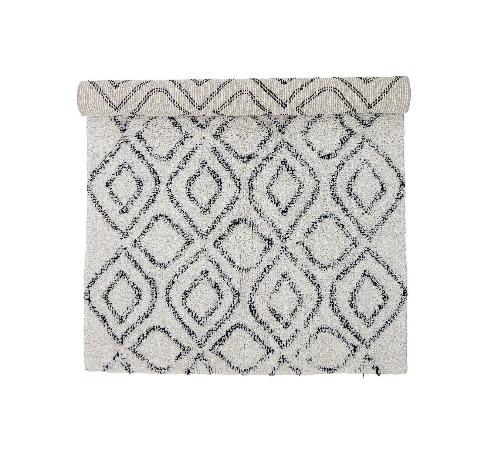 Bloomingville Katie Rug, blanco, algodón