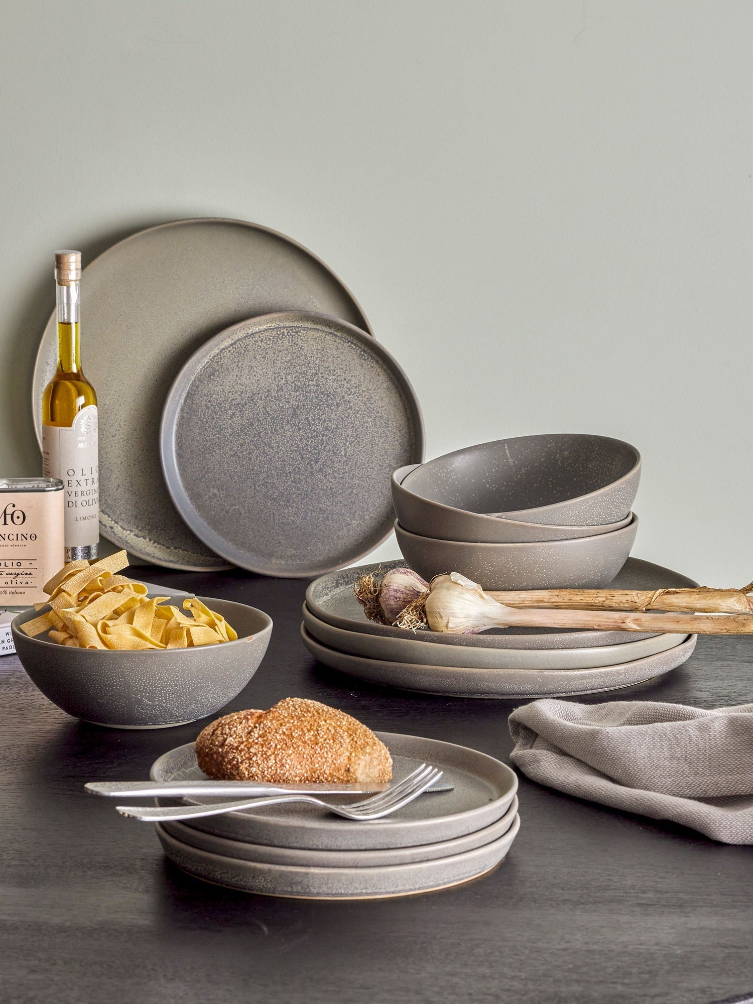 [product_category]-Bloomingville Kendra Dinnerware Set, Grey, Stoneware-Bloomingville-5711173320073-82060571-BLO-2