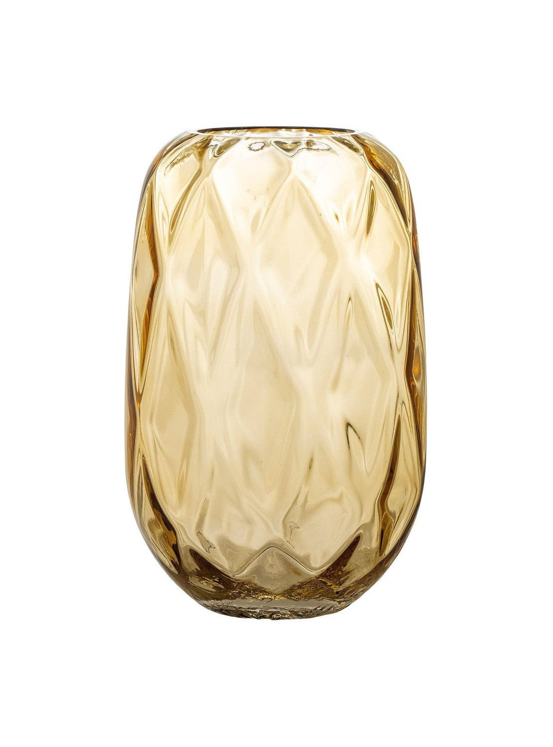 Bloomingville Klarasofie Vase, Gelb, Glas