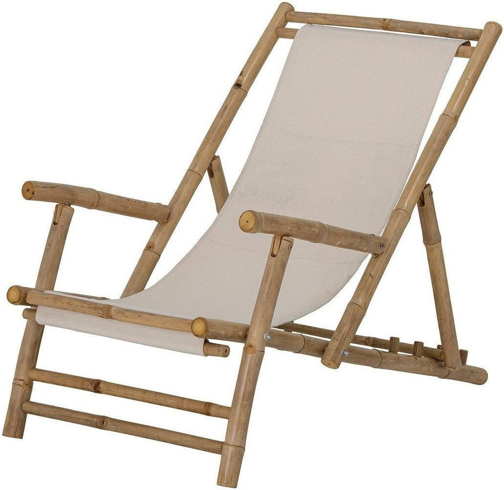 Bloomingville Korfu Deck Chair, Nature, Bamboo