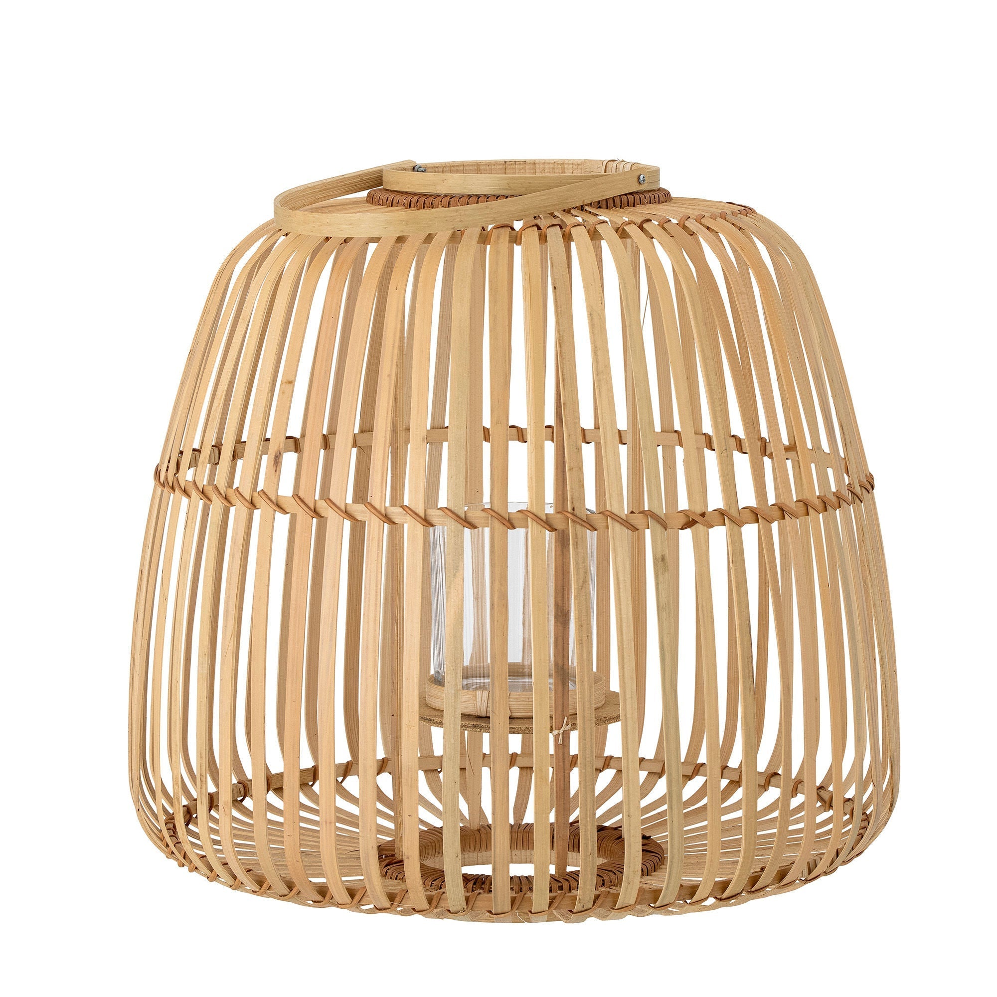 [product_category]-Bloomingville Lalla Lantern w/Glass, Nature, Bamboo-Bloomingville-5711173304837-82056587-BLO-2