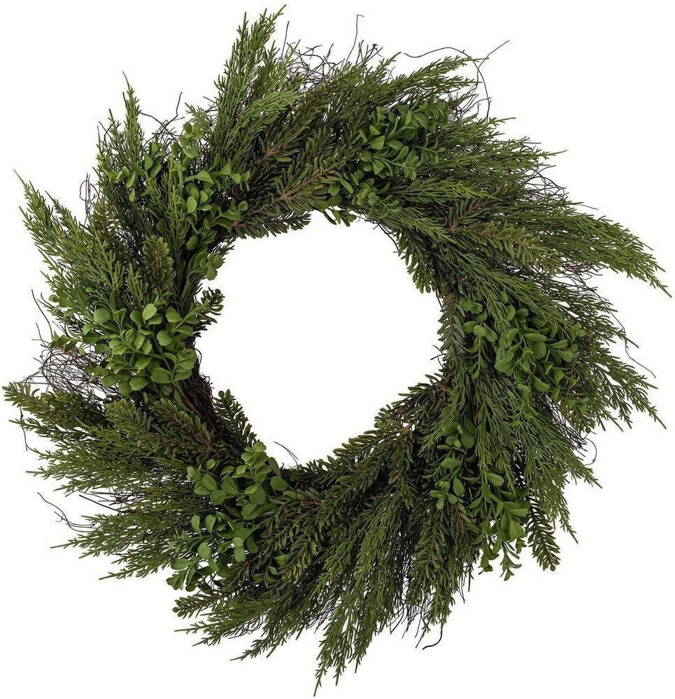 [product_category]-Bloomingville Lenra Wreath, Green, Plastic-Bloomingville-5711173311408-82060075-BLO-1