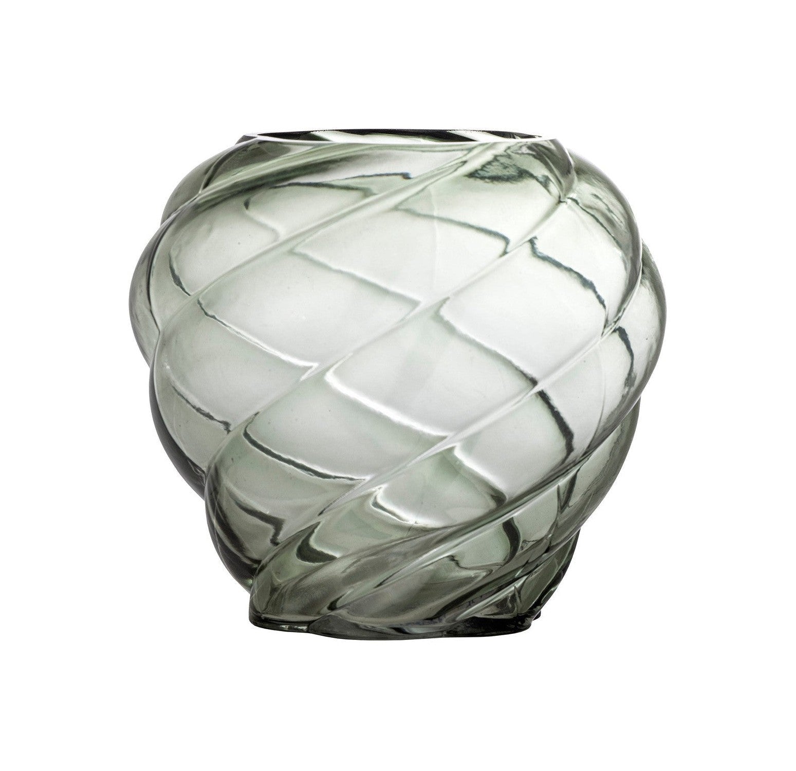 Vase Leyan Bloomingville, vert, verre