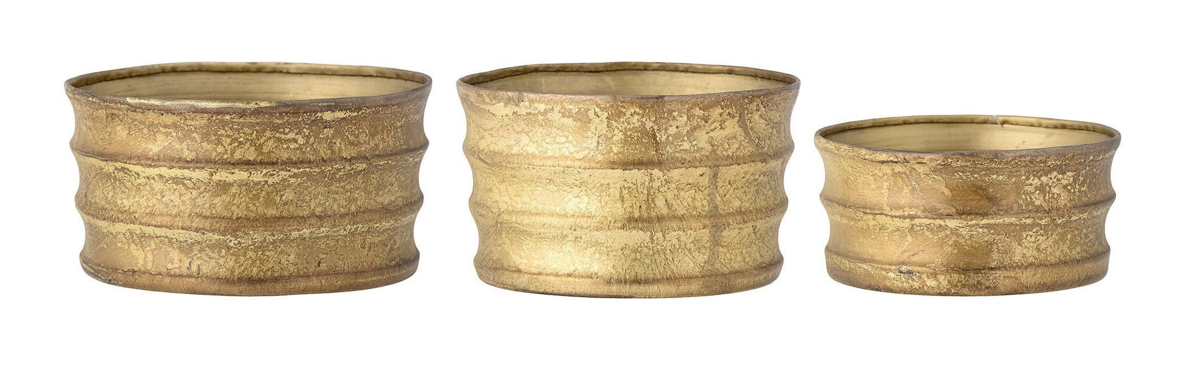 Bloomingville Lucilla Flowerpot, guld, metall