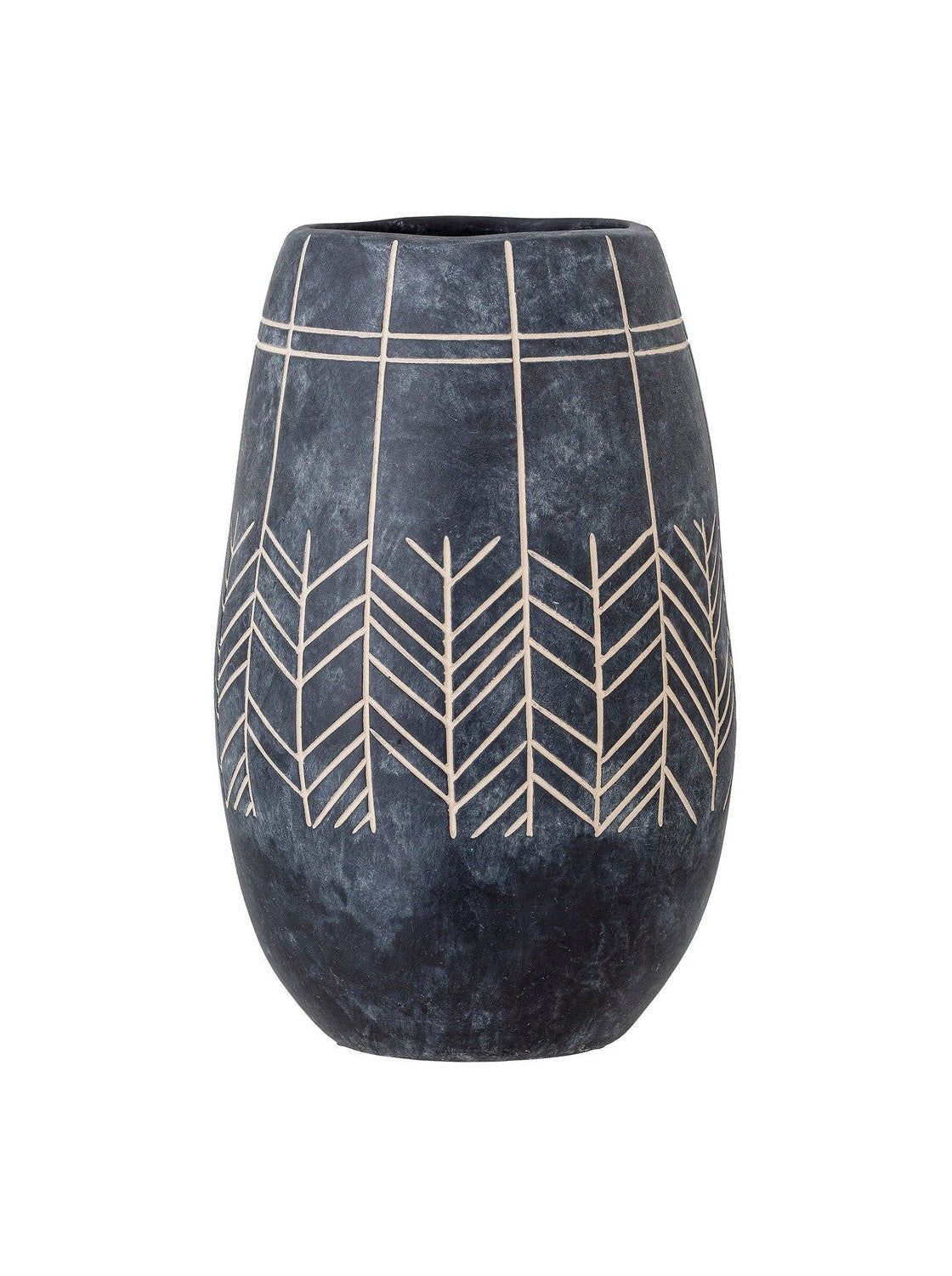 Bloomingville Mahi Deco vaso, preto, cerâmica