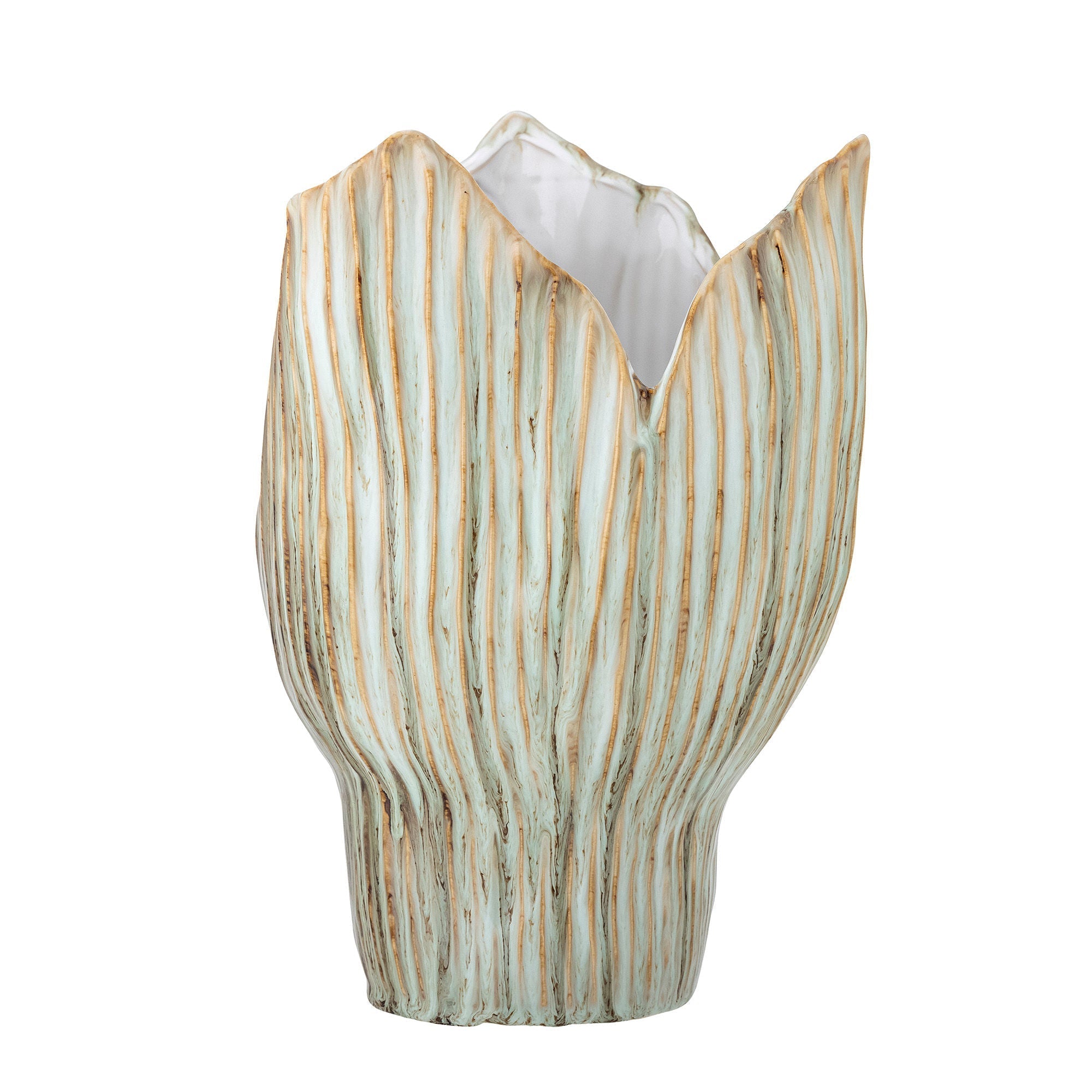 [product_category]-Bloomingville Mahira Vase, Green, Stoneware-Bloomingville-5711173324989-82062013-BLO-2