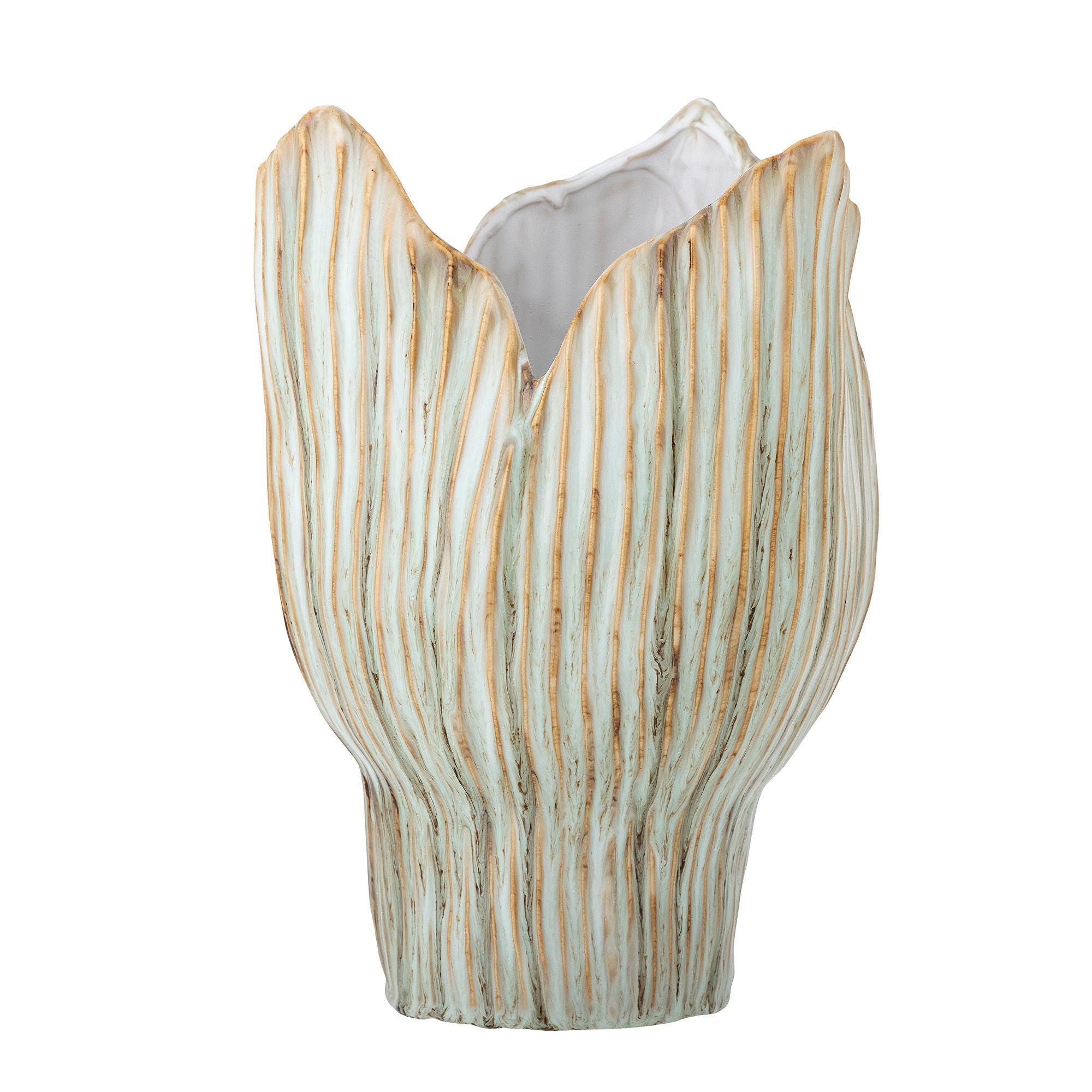 [product_category]-Bloomingville Mahira Vase, Green, Stoneware-Bloomingville-5711173324989-82062013-BLO-3