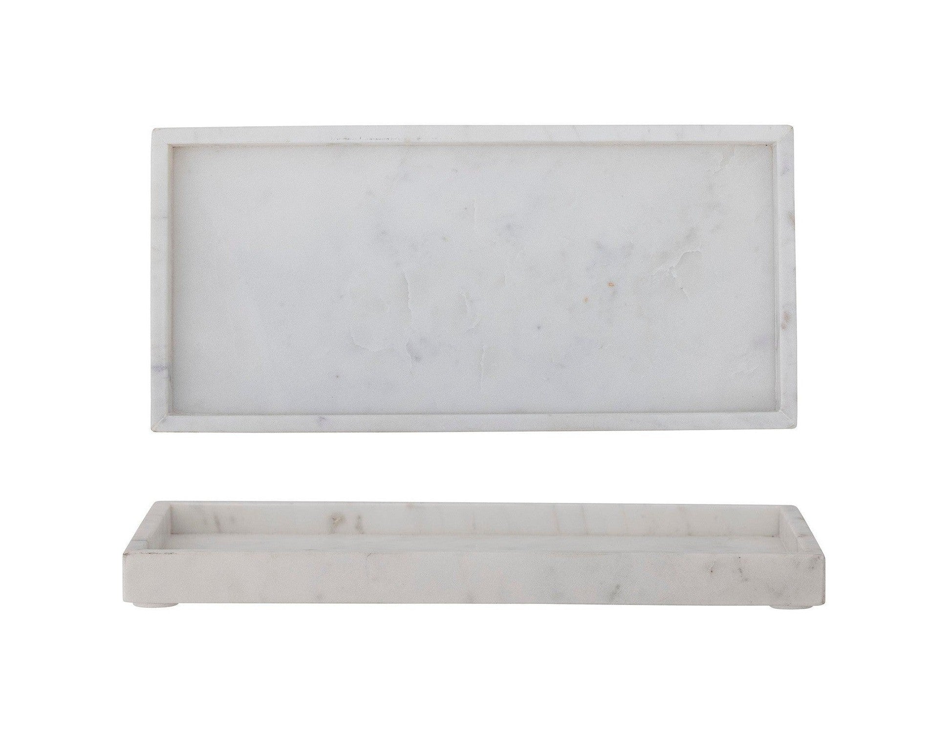 Bloomingville Majsa Tray, blanc, marbre