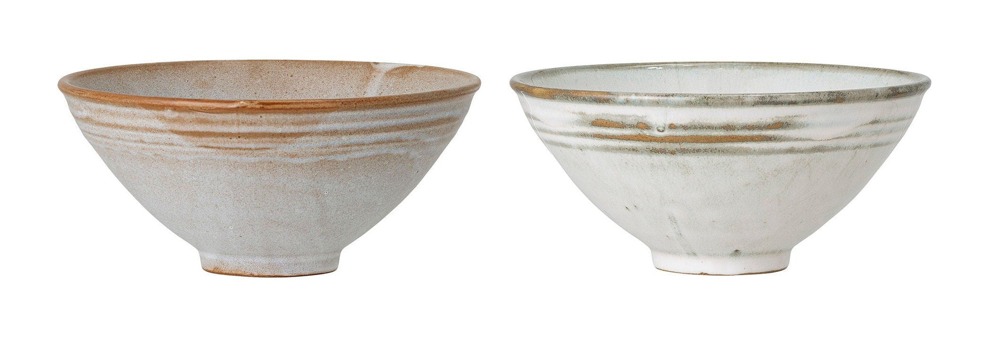 Bloomingville Masami Bowl, wit, steengoed