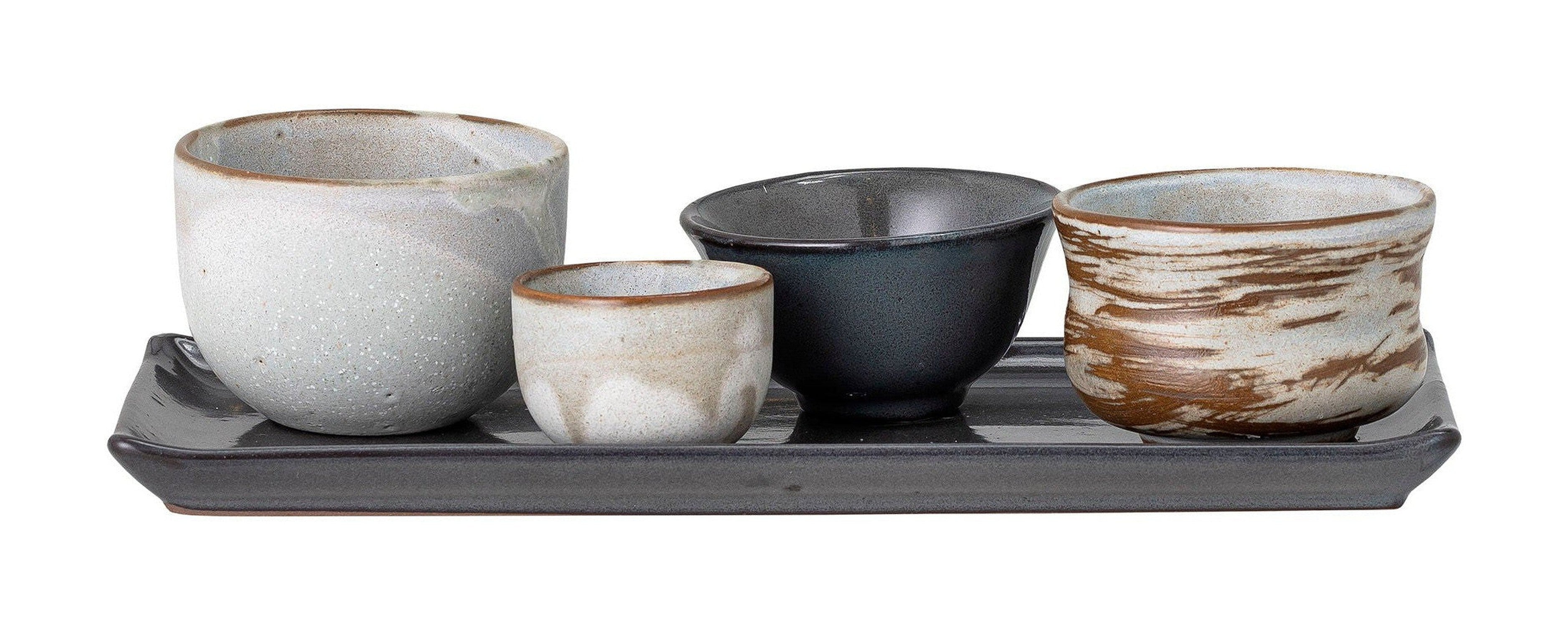 Bloomingville Masami Sushi Set, wit, steengoed