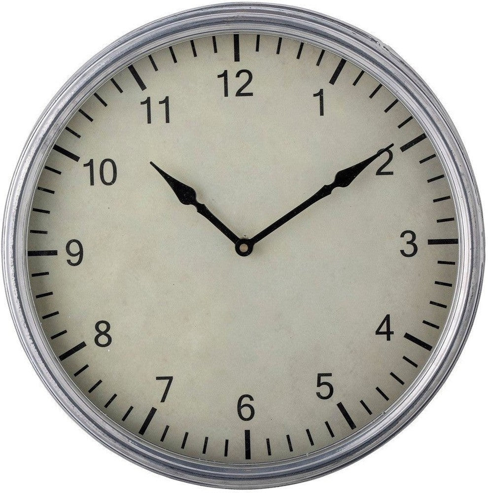 [product_category]-Bloomingville Mehdi Wall Clock, Silver, Metal-Bloomingville-5711173291823-82057456-BLO-1