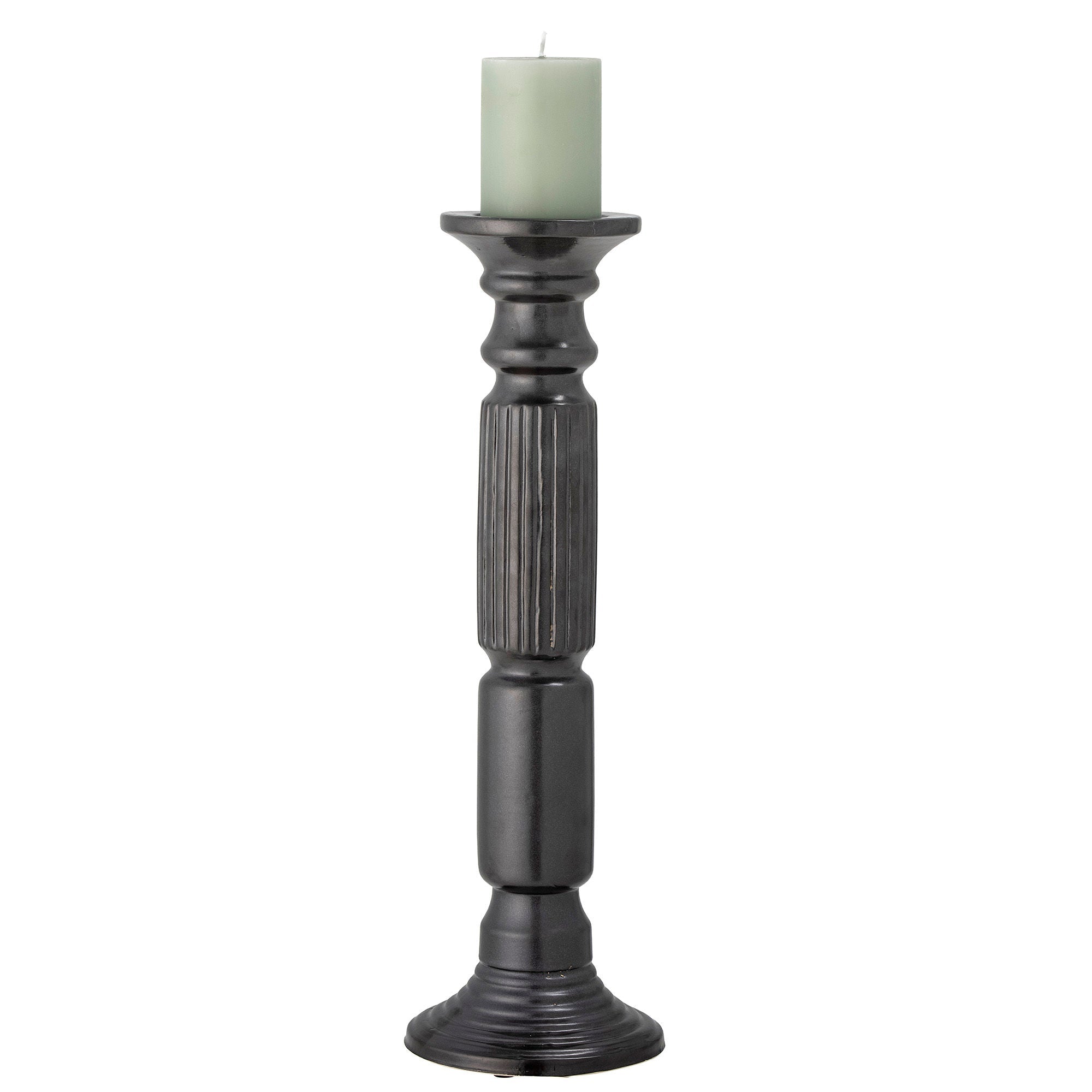 [product_category]-Bloomingville Millas Candle Holder, Black, Ceramic-Bloomingville-5711173289134-82053759-BLO-2