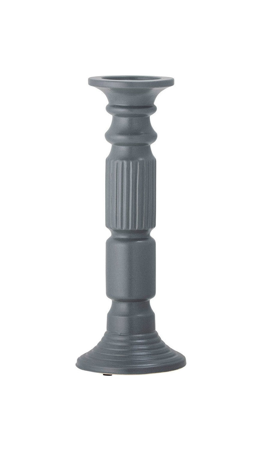 Bloomingville Millas Candle Holder, Gray, Ceramic