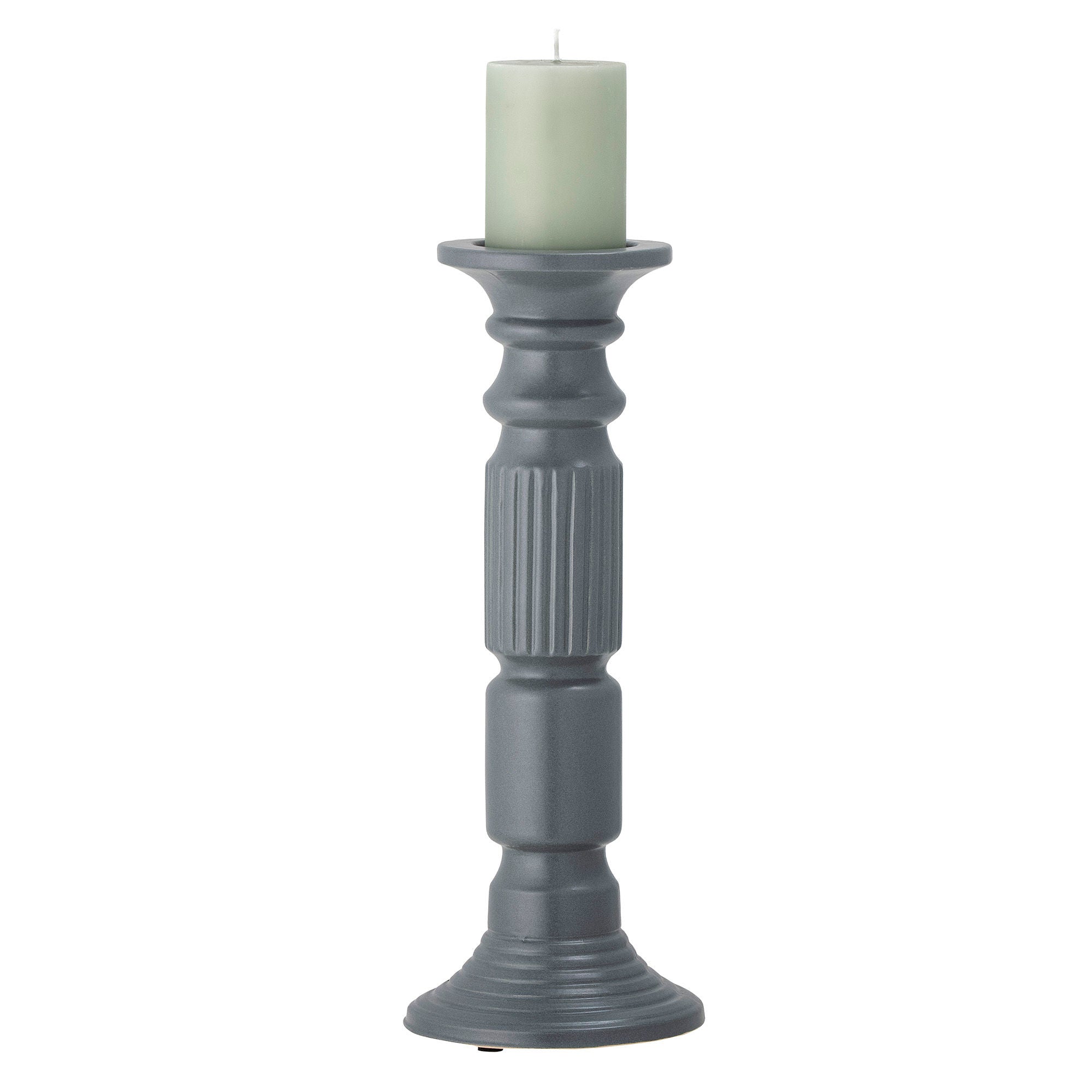 [product_category]-Bloomingville Millas Candle Holder, Grey, Ceramic-Bloomingville-5711173289141-82053761-BLO-2