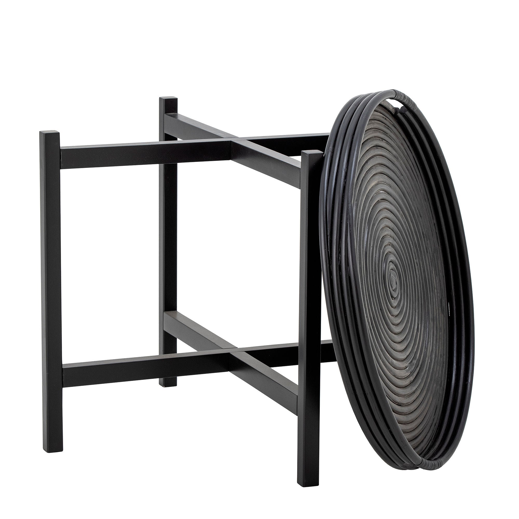 [product_category]-Bloomingville Milli Tray Table, Black, Rattan-Bloomingville-5711173304011-82057413-BLO-3