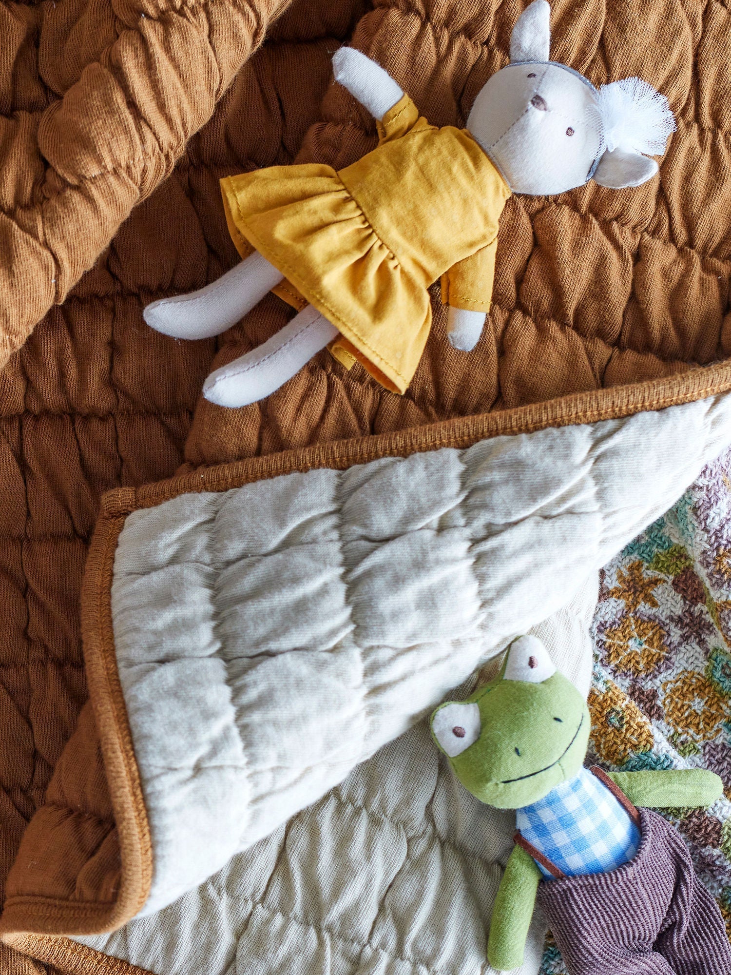 [product_category]-Bloomingville MINI Baille Quilt, Brown, Cotton OEKO-TEX®-Bloomingville MINI-5711173300839-82059627-BLO-11