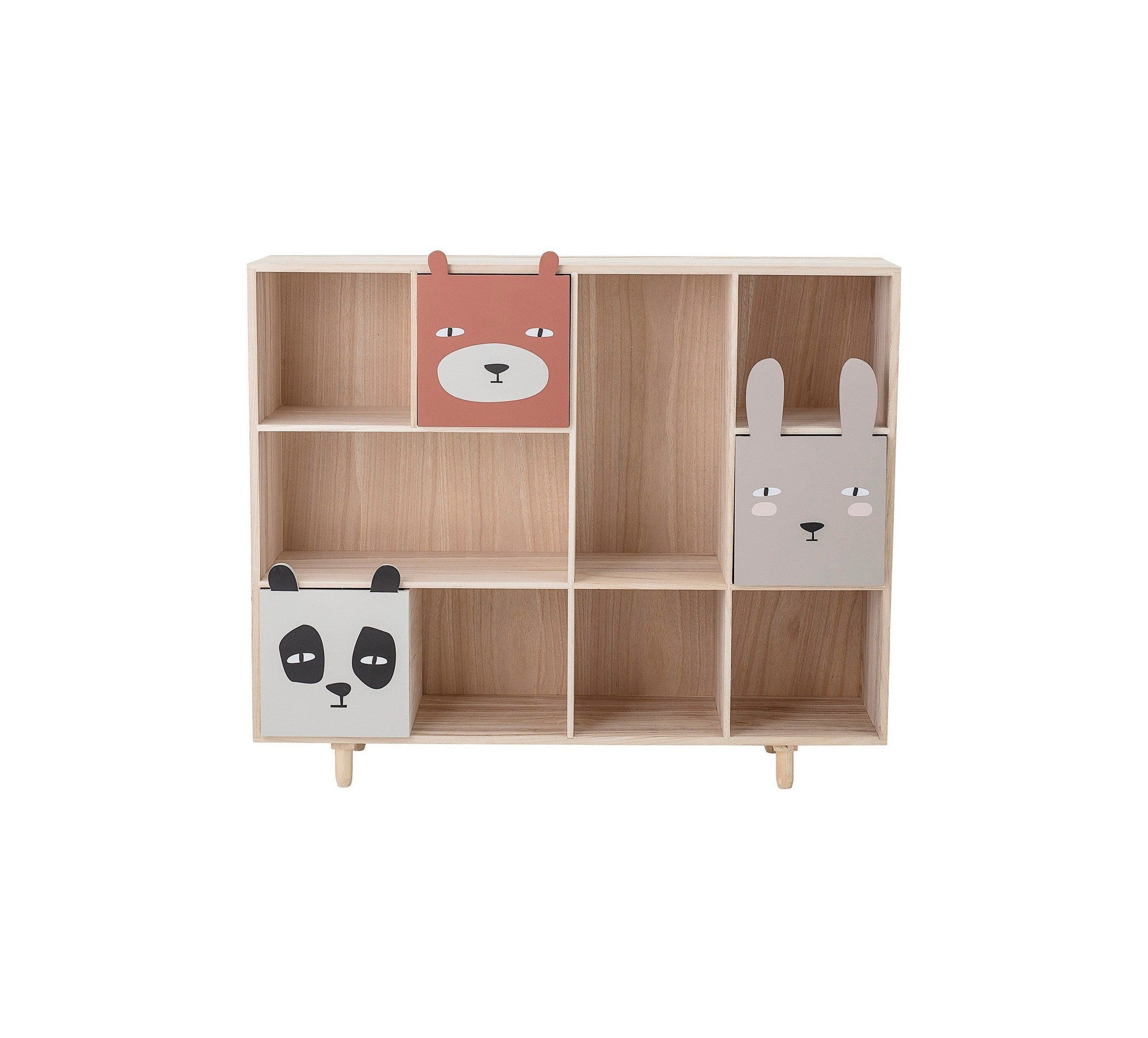 Bloomingville MINI Calle Bookcase w/Drawers, Nature, Paulownia