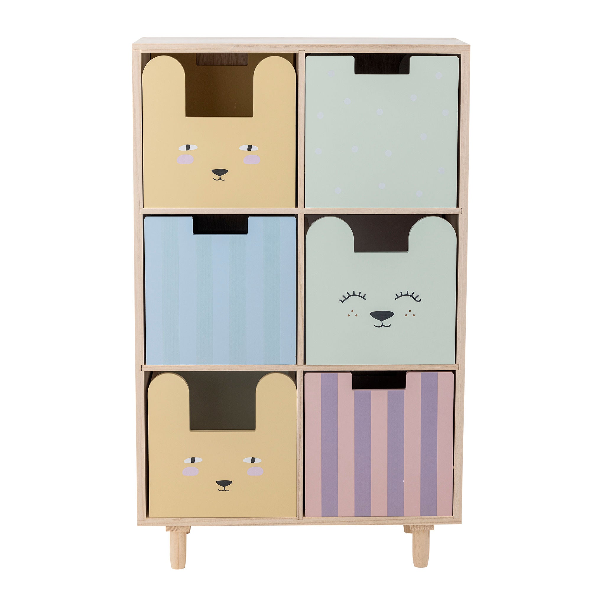 [product_category]-Bloomingville MINI Calle Bookcase w/Drawers, Nature, Paulownia-Bloomingville MINI-5711173332694-82062343-BLO-7