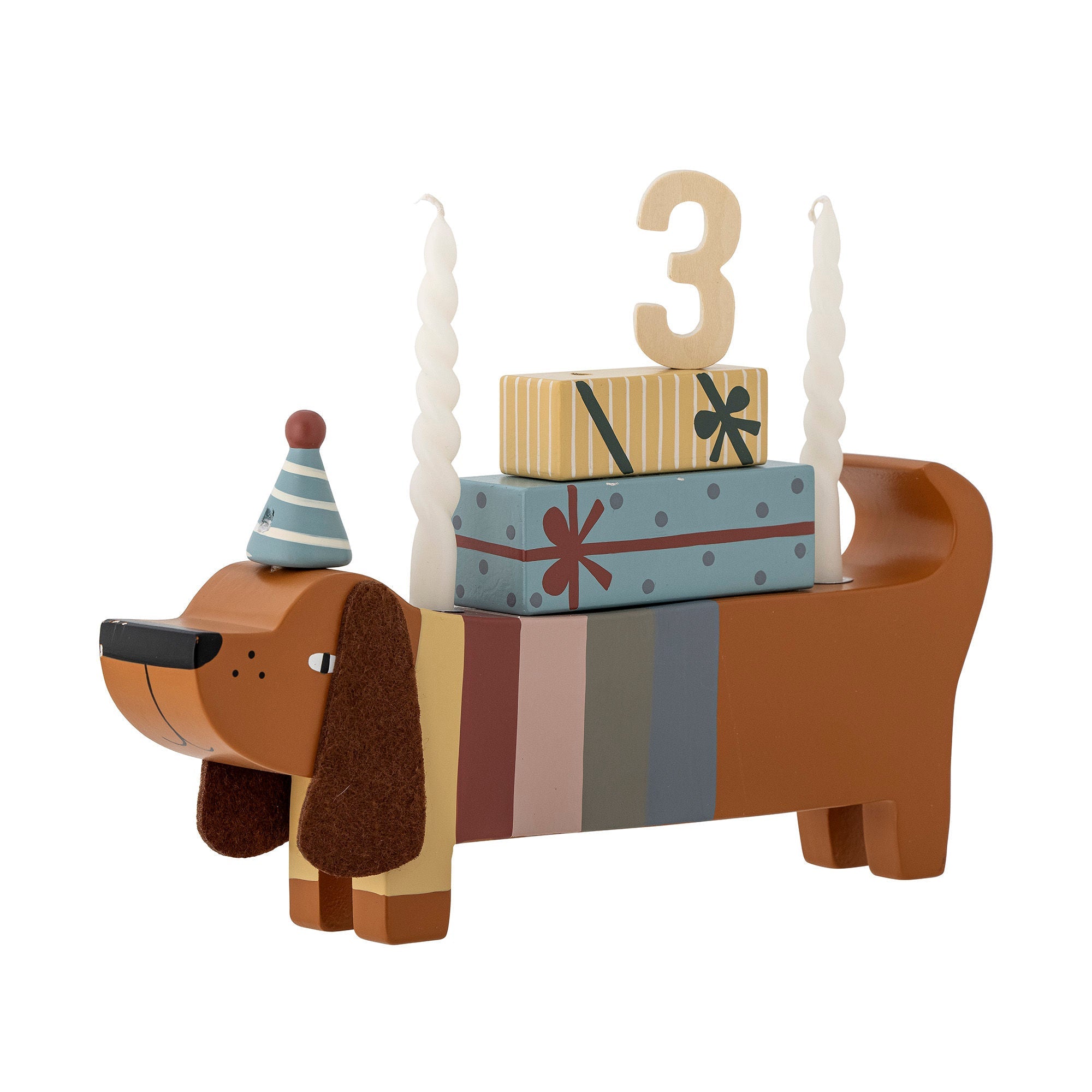 [product_category]-Bloomingville MINI Charlie Birthday Decoration, Brown, FSC®100%, Lotus-Bloomingville MINI-5711173325580-82054440-BLO-2