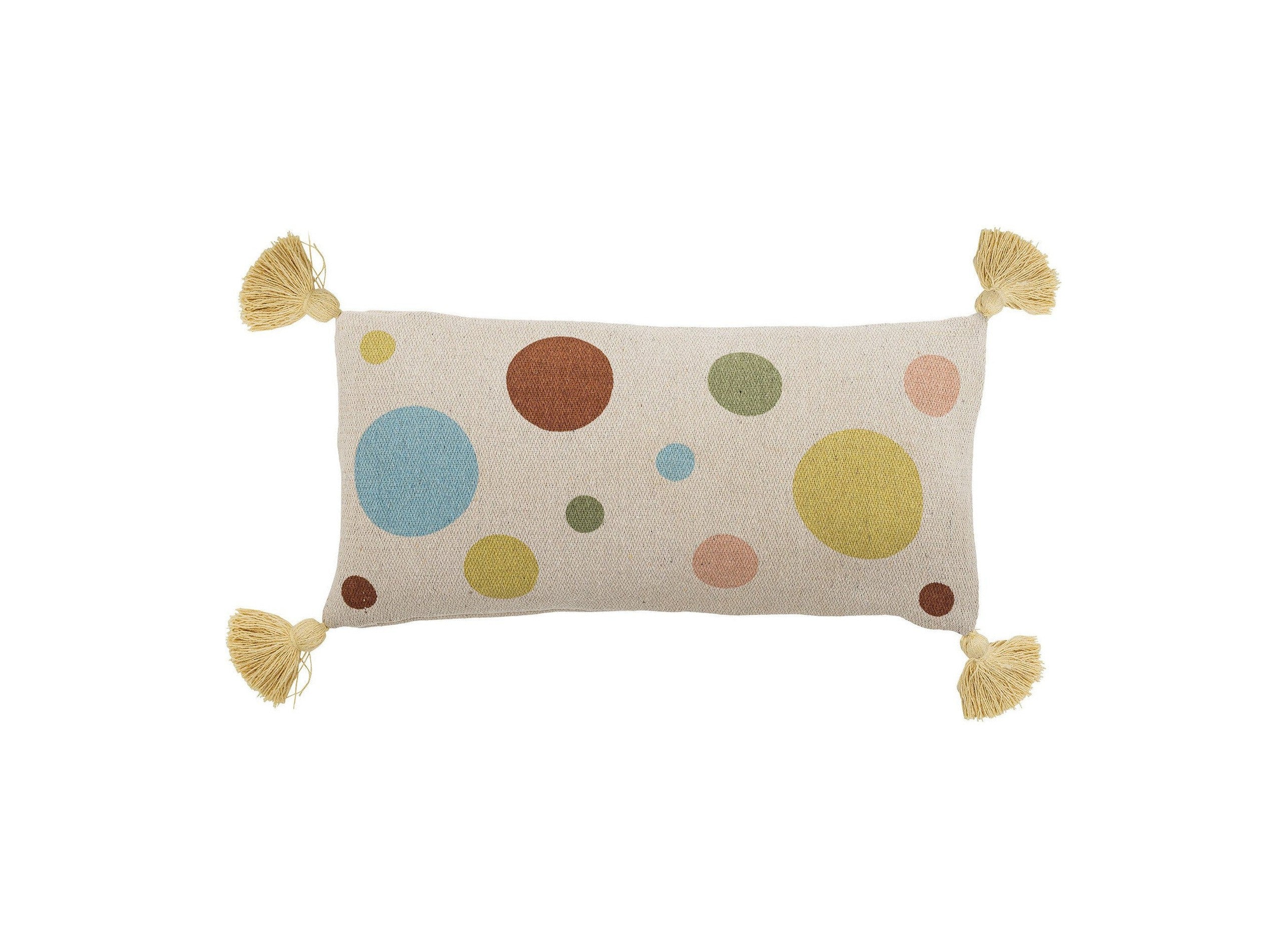 Bloomingville mini coussin Clennie, nature, coton recyclé