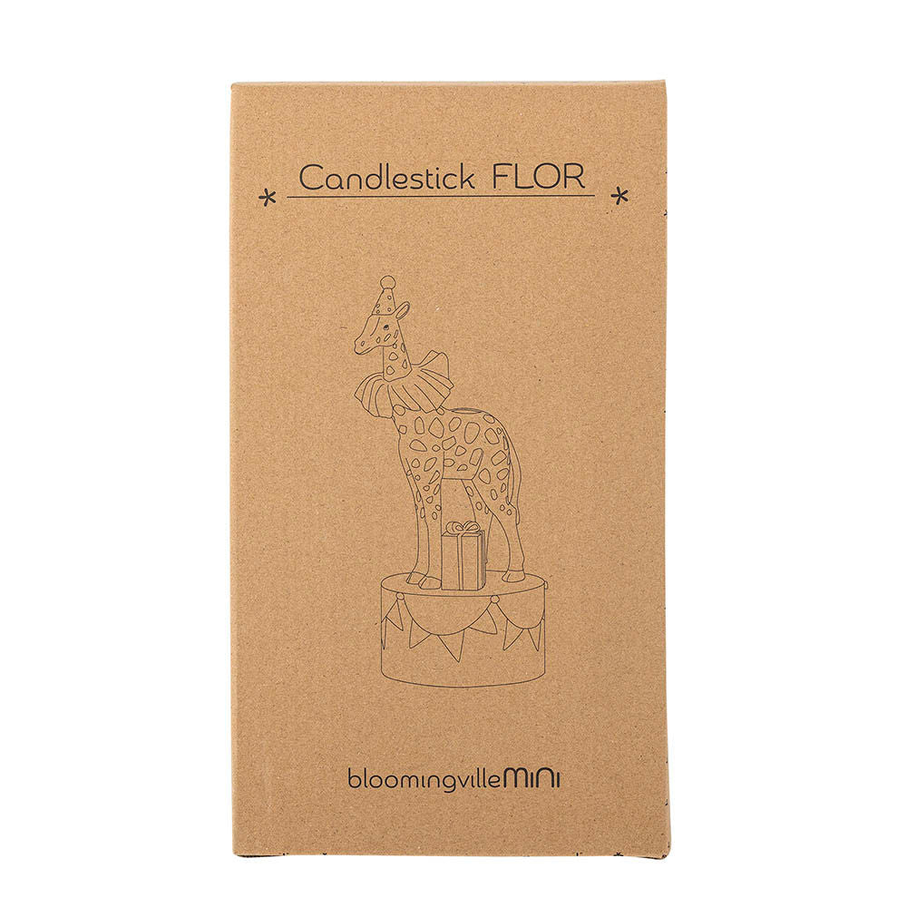 [product_category]-Bloomingville MINI Flor Candle Holder, Brown, Polyresin-Bloomingville MINI-5711173301836-82054475-BLO-3