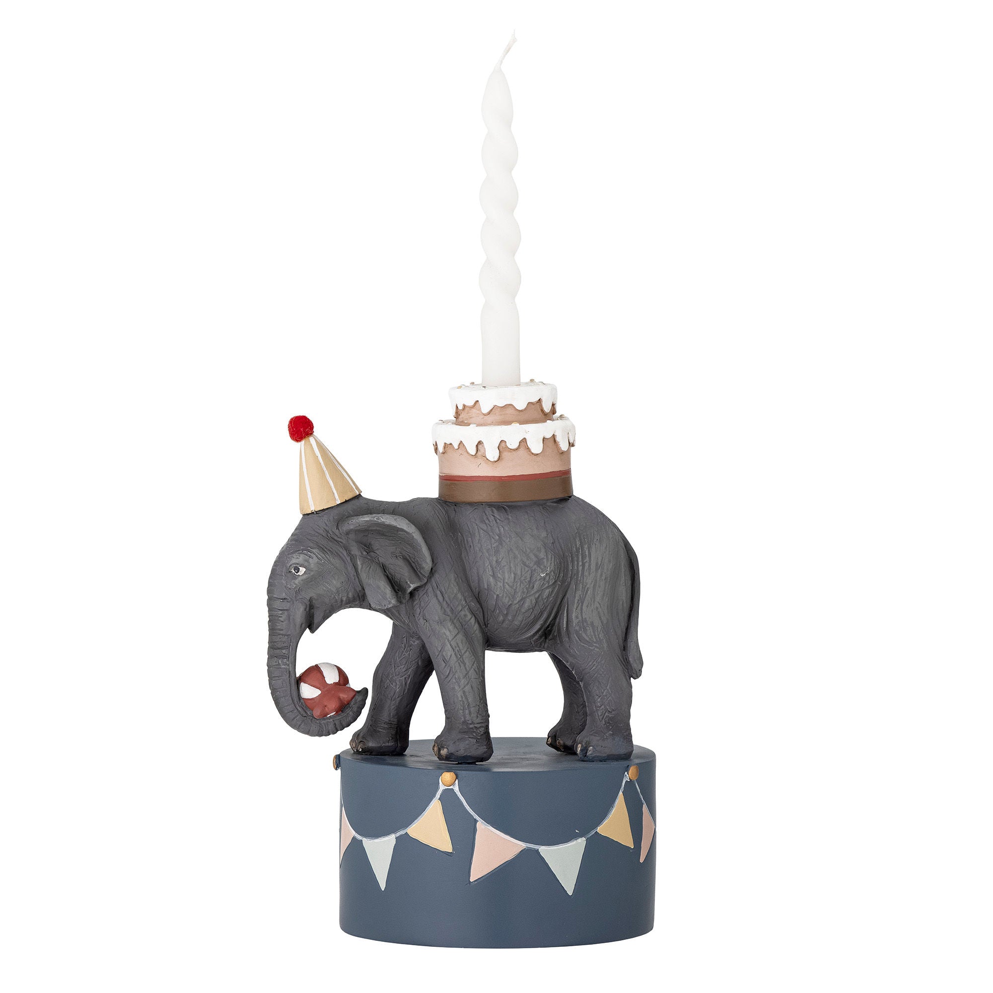 [product_category]-Bloomingville MINI Flor Candle Holder, Grey, Polyresin-Bloomingville MINI-5711173301829-82054474-BLO-2