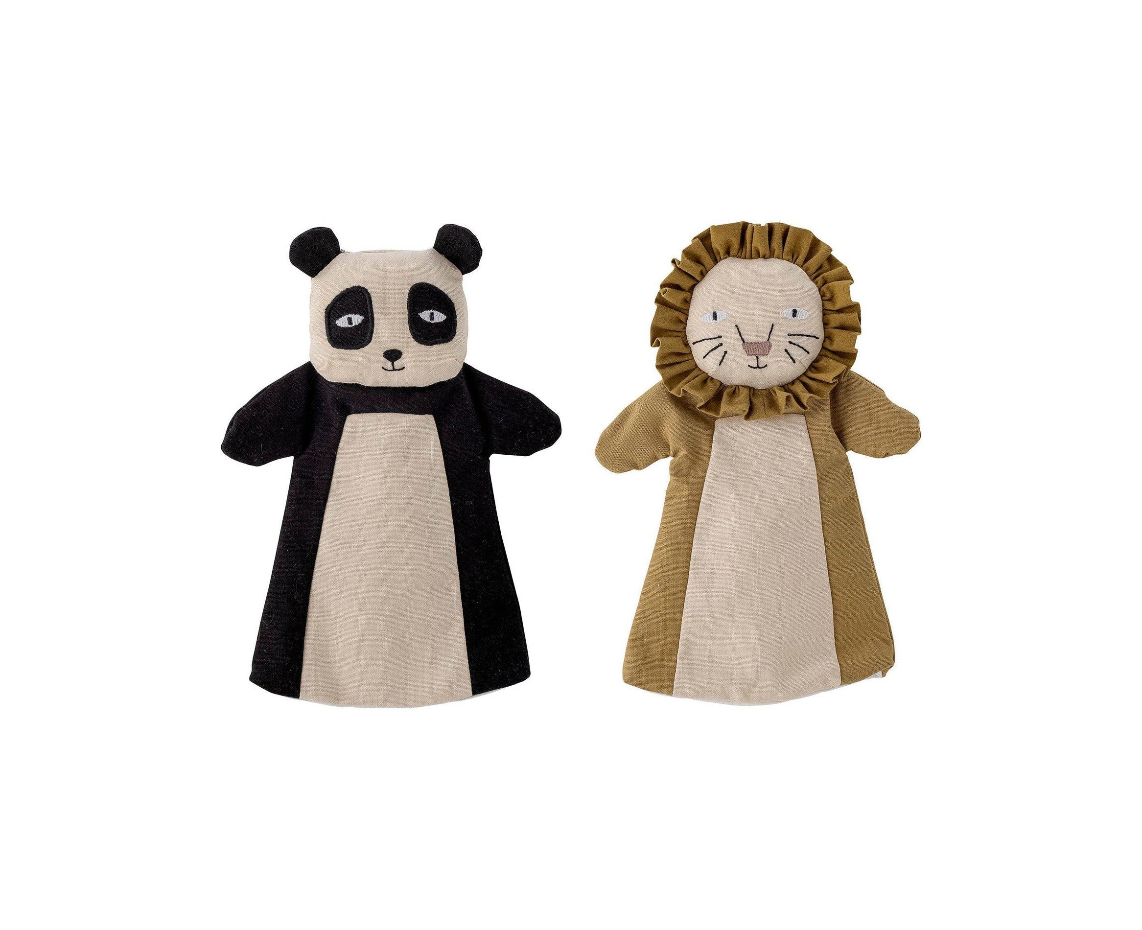 Bloomingville Mini Flynn Hand Puppet, Brown, Lino