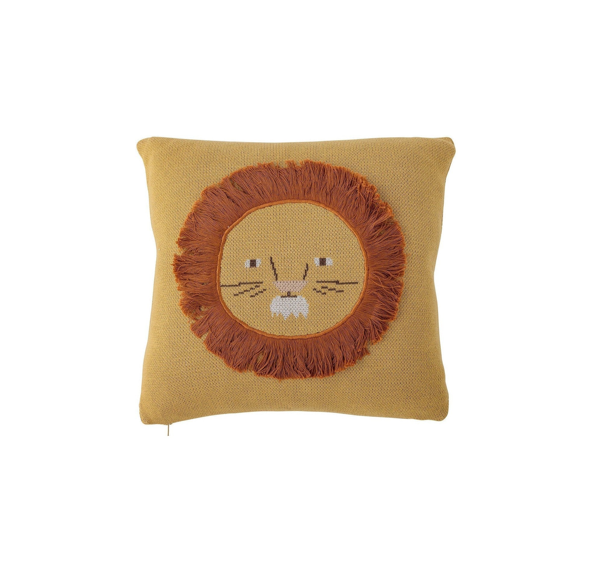 Bloomingville Mini Harrison Cushion, amarillo, algodón Oeko-Tex®