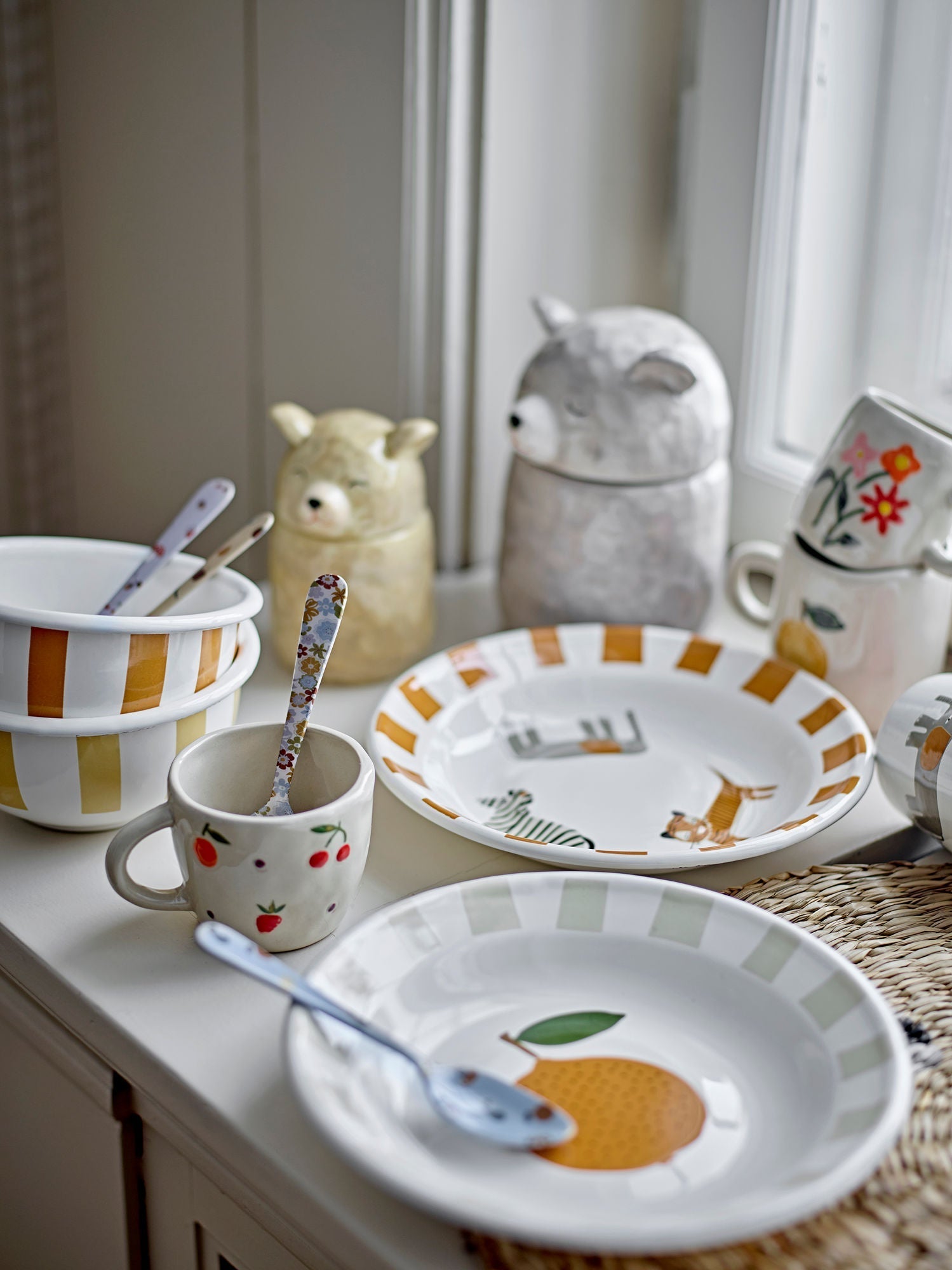 [product_category]-Bloomingville MINI Jesse Tableware Set, Orange, Iron-Bloomingville MINI-5711173330522-82062001-BLO-5